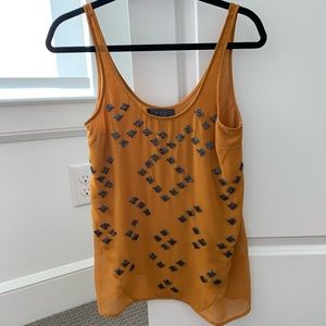 Patterson J. Kincaid Breen Beaded Tank XS